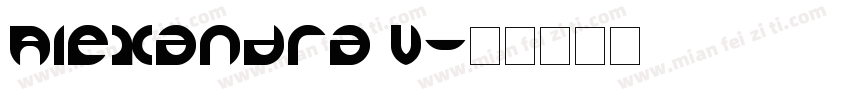 Alexandra V字体转换